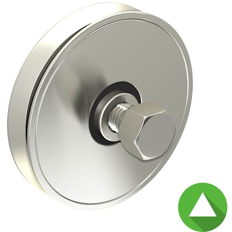 Galet Ø120 mm à gorge en v 20 mm - 225 kg