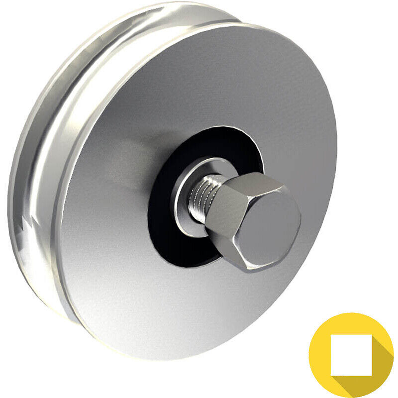 Slid'up By Mantion - Galet Ø160 mm à gorge ronde Ø16 mm - 300 kg