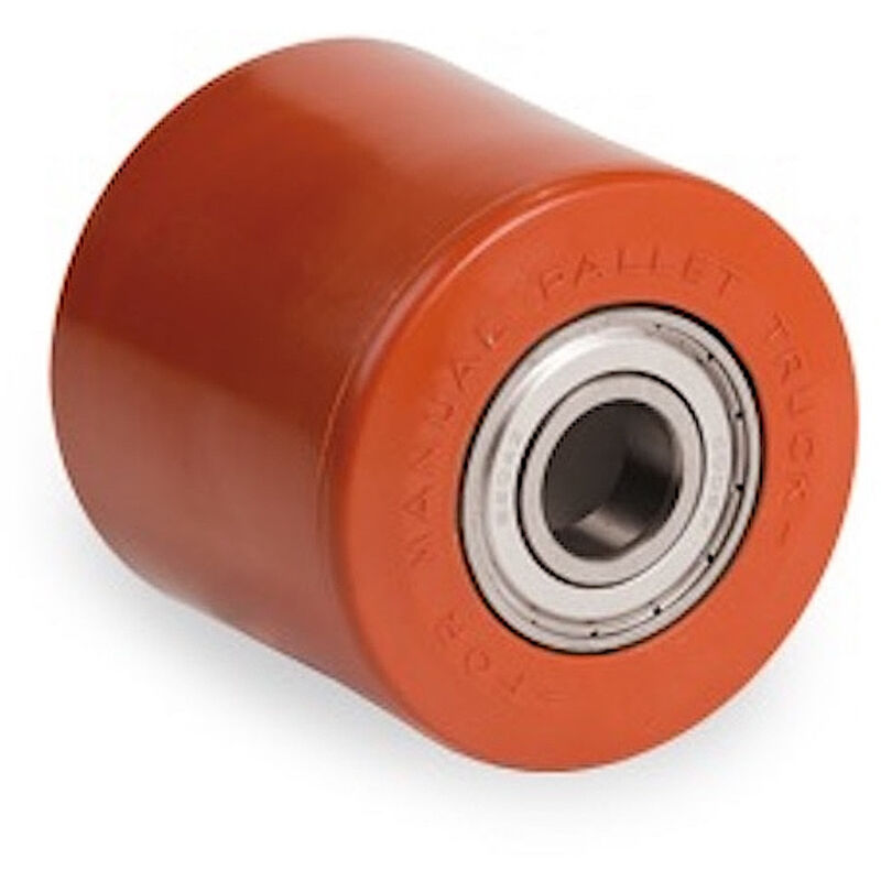 Galet 82 x 90 POLYURÉTHANE ROUGE Alimentaire Alésage INOX (AL) : 20 mm