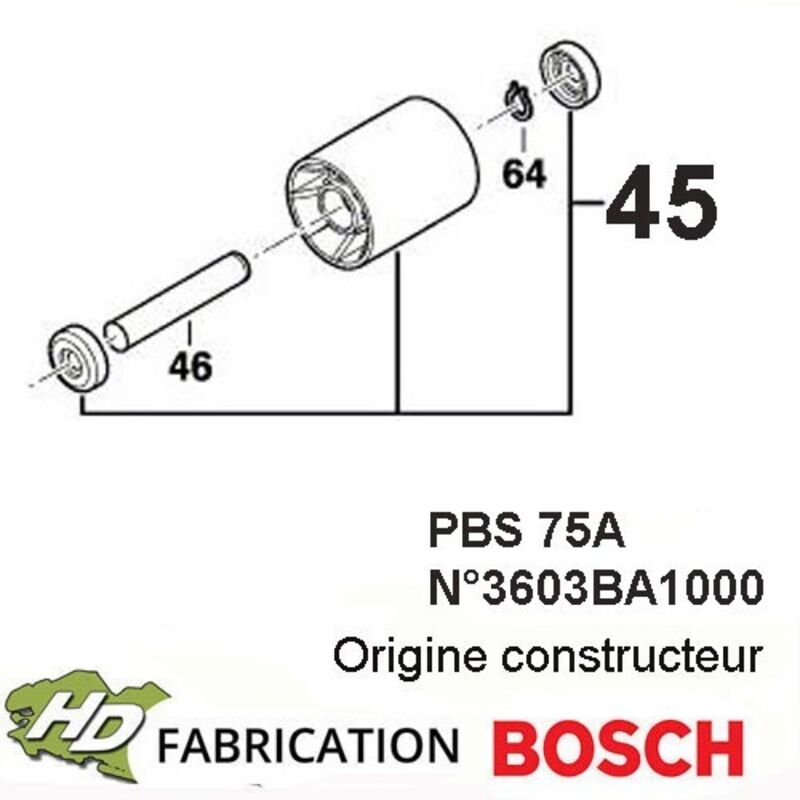 pour ponceuse a bande PBS et autres modeles BOSCH 1619X06671
