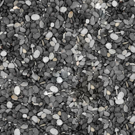 Galet Calcaire Mix Noir - 8/16 mm - Sac 20 kg (0,4m²)