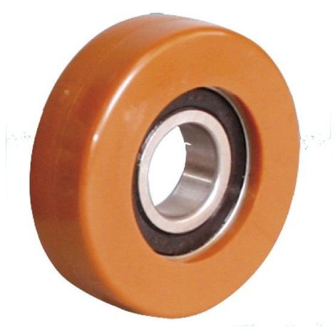 Galet de guidage 60 x 20 alésage 17 longueur de moyeu 12 mm