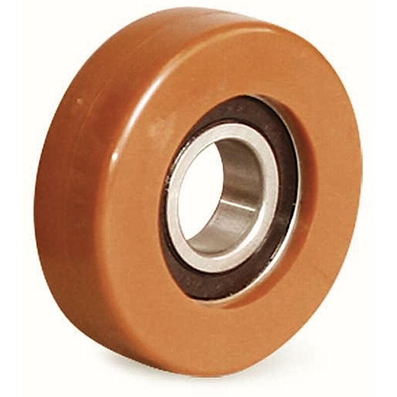 Galet de guidage 80 x 25 alésage 25 longueur de moyeu 15 mm