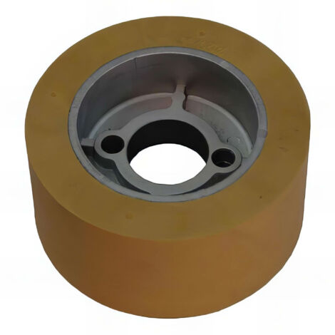 Galet de rechange pour entraîneur à bois – Rouleau en caoutchouc 80mm – Largeur 30mm – Compatible VSRO80-30 – Holzprofi