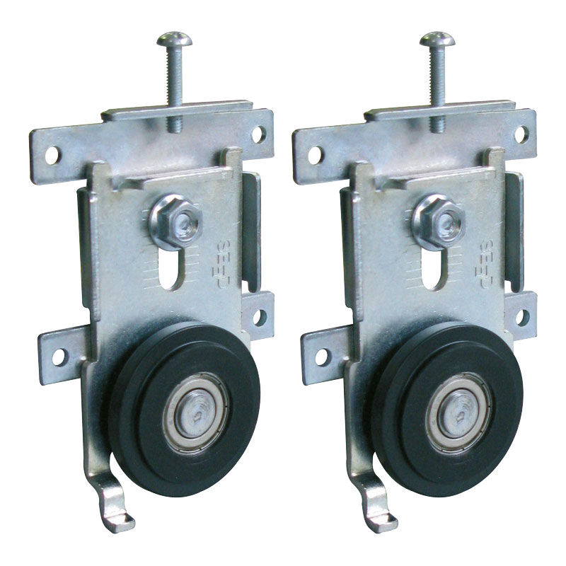 Jeu de 2 galets de roulement de porte coulissante de placard - SEED