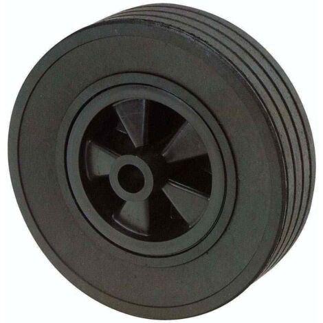 Galet en plastique plein 220mm pour roue jockey – Résistance élevée 200kg – Installation rapide sur remorque et camping-car