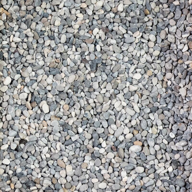Ro'ma Nature - Galet Gris Des Alpes - 8/12 mm - Big Bag 500kg (10m²)