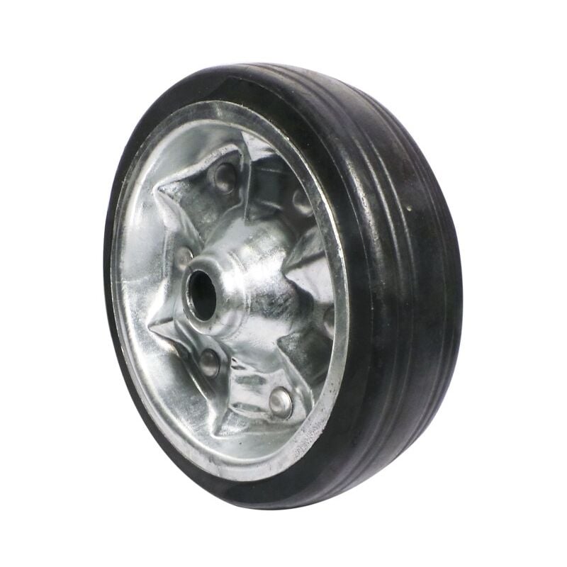 Imline - Galet jante métal plein 200x55x20 mm – Charge 400 kg, roue jockey