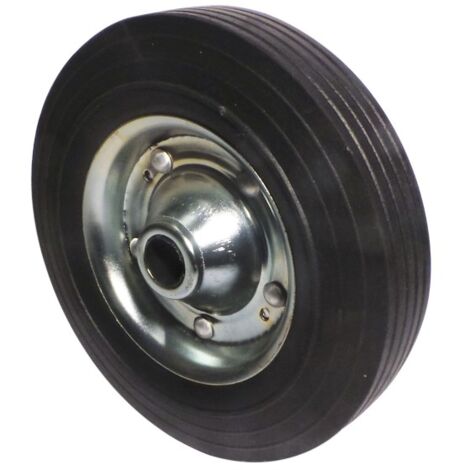 Galet jante métal plein 200x60x20mm  Charge maximale 250 kg