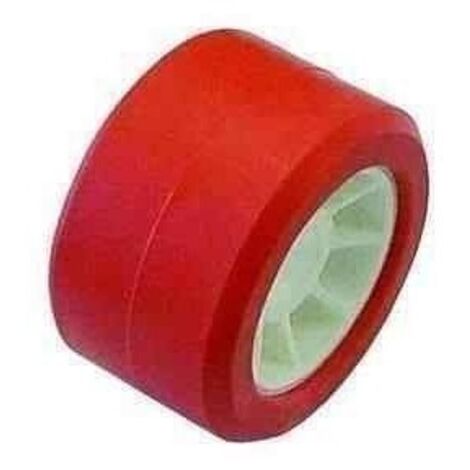 Galet rouge 100x50 diam 21,5 pour remorque MECANOREM
