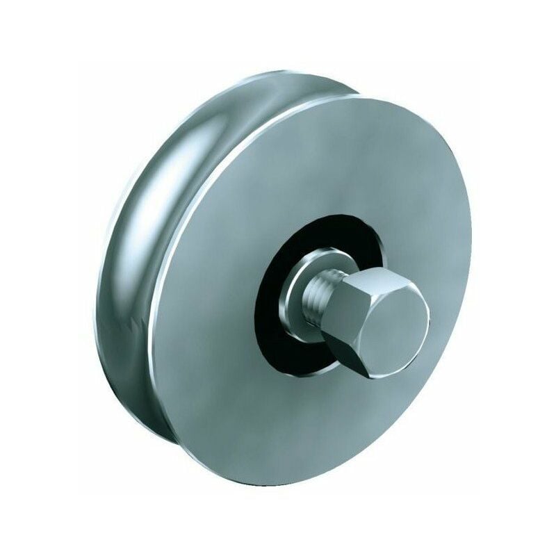 Finish - Galet acier 90° s-rail diam 120 500 kgs gorge ronde 12020120r21