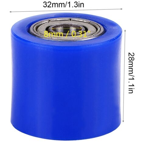 Galet tendeur de chaîne universel 8 mm, guide-chaîne pour moto tout-terrain enduro, orange