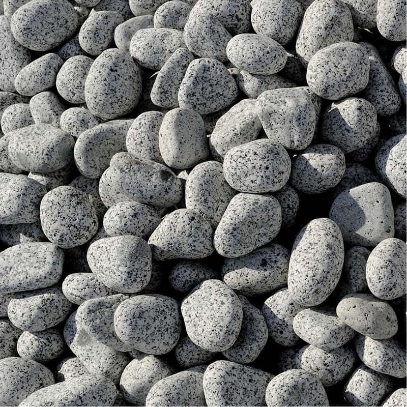 Capri - Galets Granit Gris Cristal 3/6cm