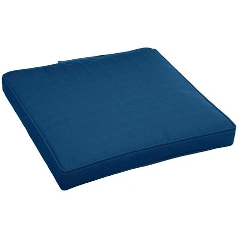 Galette De Chaise Grace Recyclée Paon 40 X 40 X 3 Cm | 3 Suisses