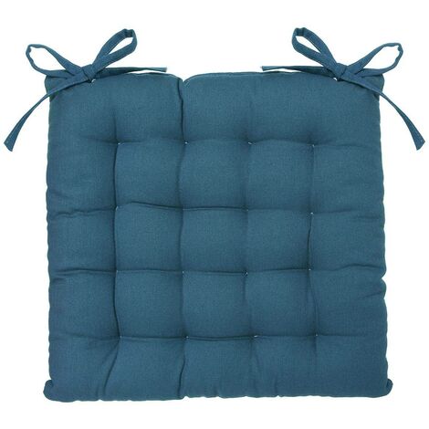 Galette de chaise Anjali bleu 38x38cm - Atmosphera créateur d'intérieur