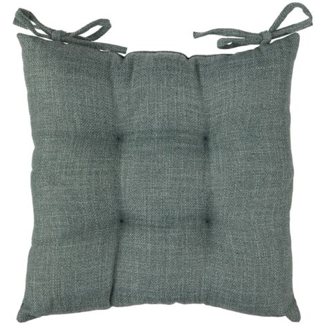 Galette de chaise Clem vert foncé 38x38cm - Atmosphera créateur d'intérieur