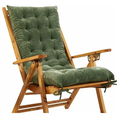 Galette de chaise Coussin Chaise Jardin – Coussin Exterieur Confortable et épais - Idéal pour intérieur et extérieur - 48X150cm - Vert