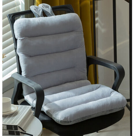 Galette de chaise - Coussin de dossier pour balancelle de jardin uniquement - Coussin anti-salissures, durable et confortable (85x45cm，Gris)
