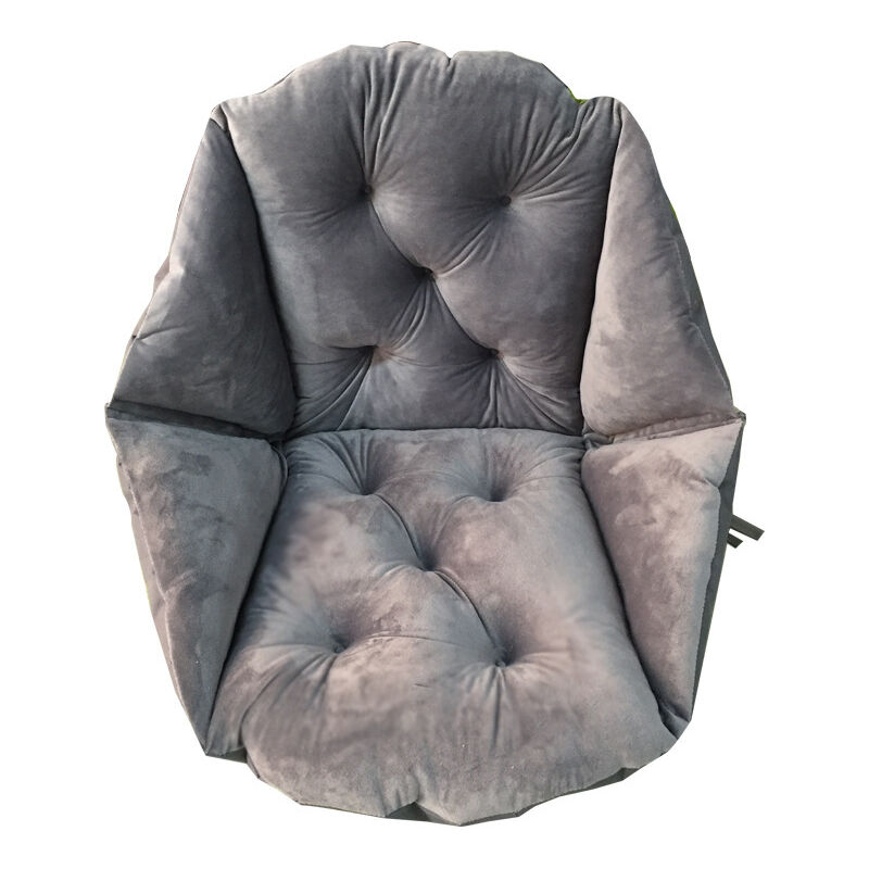 Shmshng - Galette de chaise Coussin Fauteuil Rotin, Balançoire Suspendue Oeuf Rotin Chaise Coussin Jardin Patio Housse De Coussin Gris 48x52cm