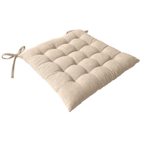 Galette de chaise en coton recyclé DUNE