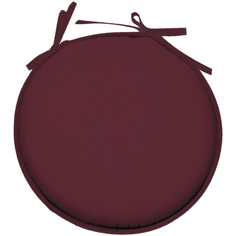 Galette de chaise grenache ronde en polyester