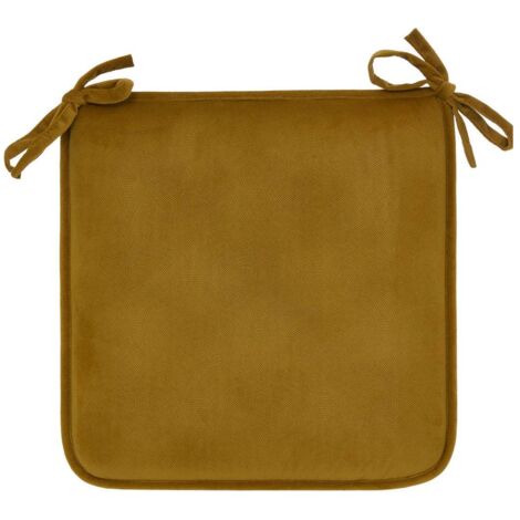 Galette de chaise Lilou mordoré 38x38cm - Atmosphera créateur d'intérieur