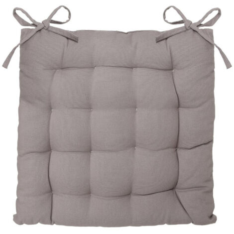 Galette de Chaise "Loria" 38x38cm Gris