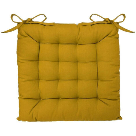 Galette de Chaise "Loria" 38x38cm Ocre