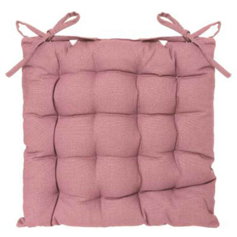 Galette de Chaise "Loria" 38x38cm Rose