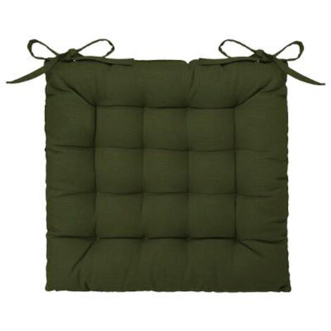 Galette de Chaise "Loria" 38x38cm Vert Kaki