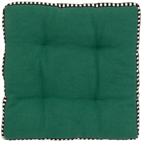 Galette de chaise Malakite vert cèdre 38x38cm - Atmosphera créateur d'intérieur