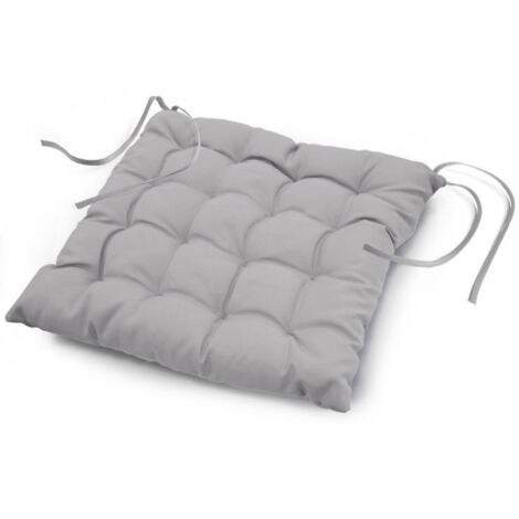 Galette de Chaise Matelassée "Essentiel" 40x40cm Gris