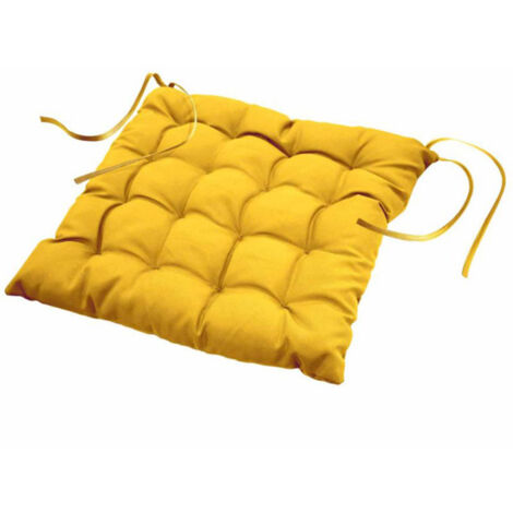 Galette de Chaise Matelassée "Essentiel" 40x40cm Miel
