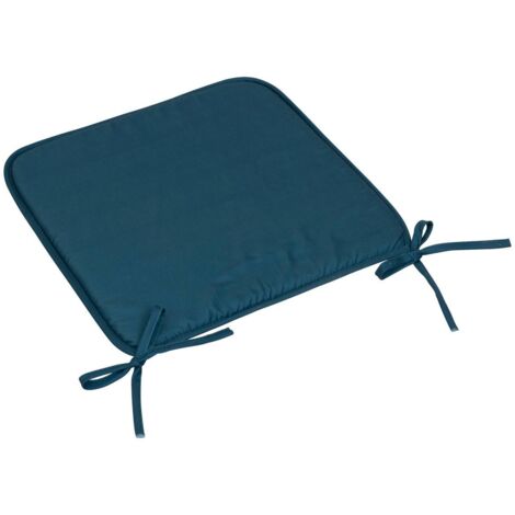 Galette de chaise Micro bleu égéen 39x39cm - Atmosphera créateur d'intérieur