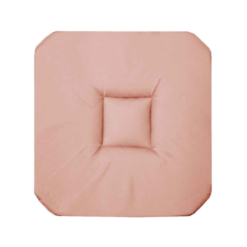 Galette de Chaise 'Panama' 36x36cm Rose Poudré