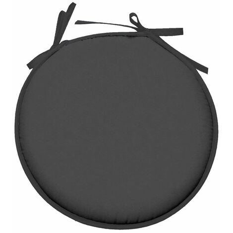 Galette De Chaise Ronde Diamètre 40cm Anthracite - Stof