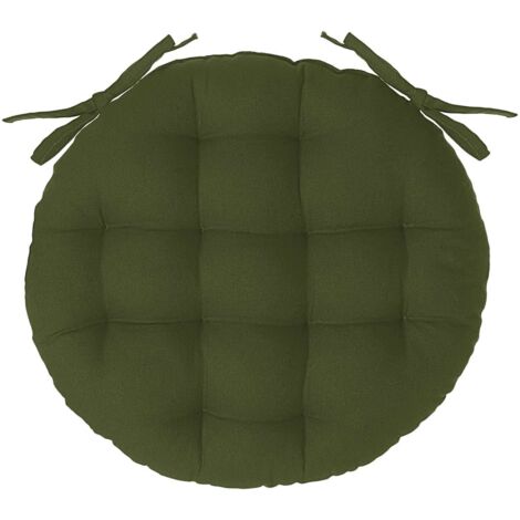 Galette de chaise ronde en coton ANJALI