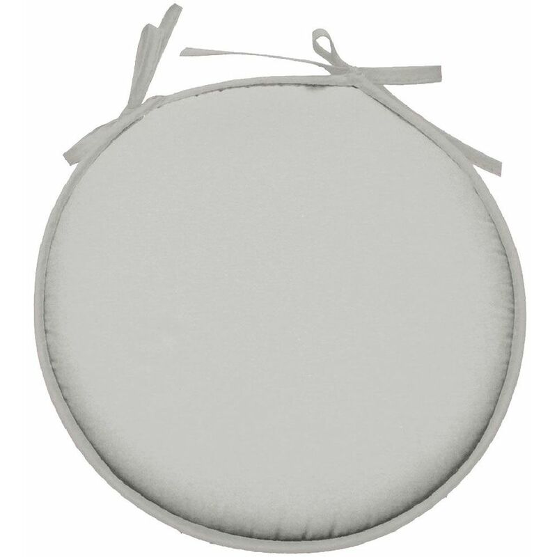 Galette de chaise ronde en polyester mastic