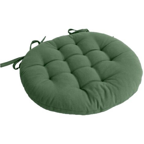 Galette de chaise ronde matelassée en coton PANAMA