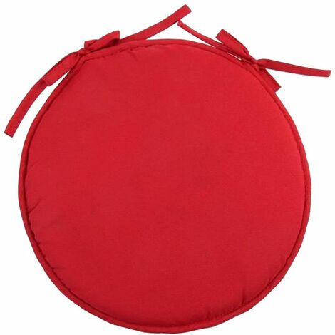 Galette de chaise rouge 40 cm