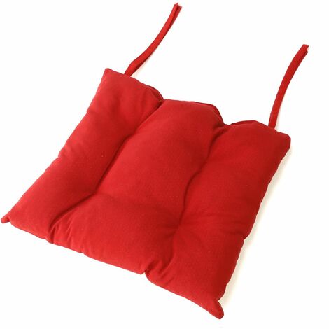 Galette de chaise style montagne Liso rouge Aspin