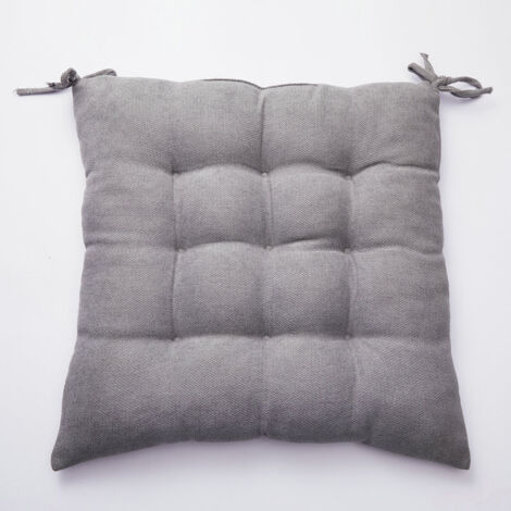 Galette de Chaise - Taille 43x43 cm - Couleur Anthracite - Qualité Exceptionnelle - Confortable et Élégant - Facile d'entretien