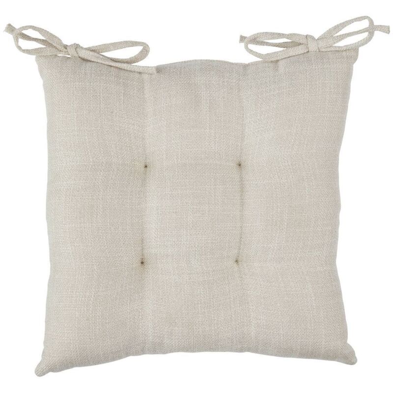 Stuhlgalette Clem Leinen 38x38cm Atmosphera Créateur D'Intérieur