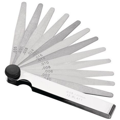 Galga De Espesores Conicas Acero Jgo 13Pz De 0,05-1Mm Promat