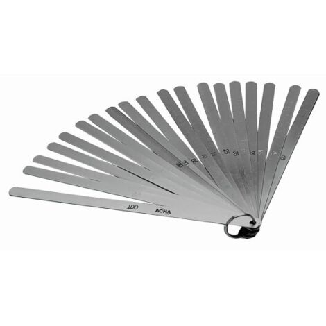 GALGAS DE ESPESORES DE 0,05 A 1,00 /20 LAMINAS 300X13MM - ACHA