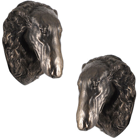 Galgo ruso Borzoi, Borzoi, Barzoi: estatuilla de perro, busto colgante, decoración única para un amante de los perros de Art-Dog