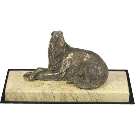 Galgo ruso Borzoi, Borzoi, Barzoi I - estatuilla de perro, figura de silueta de perro, trofeo para una exposición canina de la marca Art-Dog