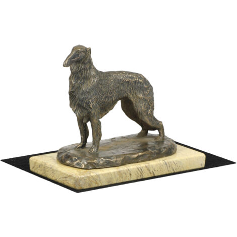 Galgo ruso Borzoi, Borzoi, Barzoi IV - estatuilla de perro, figura de silueta de perro, trofeo para una exposición canina de la marca Art-Dog