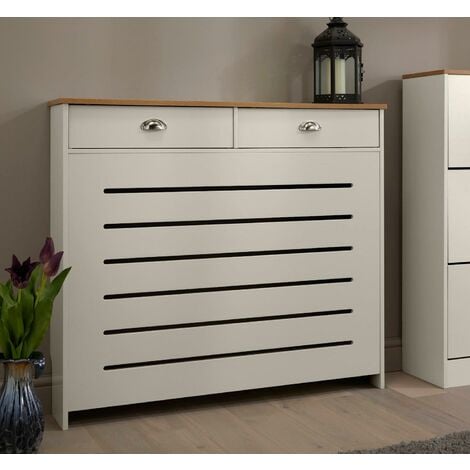 Galiflo Cream Radiator Cover with Storage Drawer 1115 x 965mm Medium