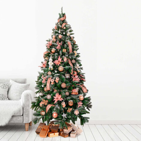 GALILEO Albero di Natale Stoccolma 225 cm Verde con Pigne 1369 Rami PVC